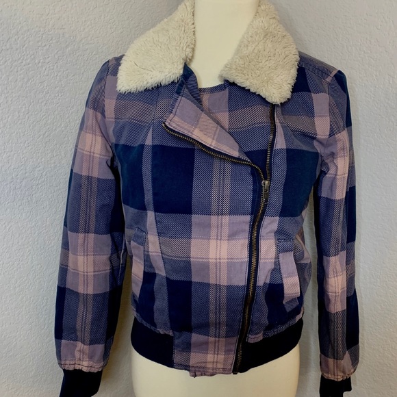 Rubbish Jackets & Blazers - Rubbish - Bomber Jacket with Sherpa Collar - S